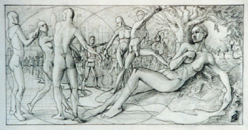 Study - Drawing for New Awareness - graphite on paper - by Marlies Ihmels-Herget