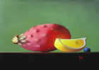 The Cactus Pear - oil on panel - 5 x 7 inches - by Marlies Ihmels