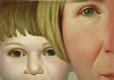Double Portrait&nbsp;# 2 - oil on panel - 5.75 x 8.25 inches - by Marlies Ihmels