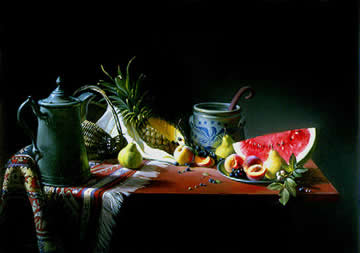Liberty and Prosperity - oil on linen - 1992 - by Marlies Ihmels  a.k.a. Marlies Herget