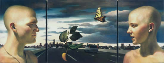 Metamorphosis - Trptych - oil on linen - by Marlies Ihmels-Herget
