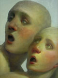 Invisible Shackles (detail) - oil on linen - 56 x 64 inches - by Marlies Ihmels