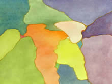 Terra 4 -  22 x 30 cm - Watercolor on paper- by Marlies Ihmels