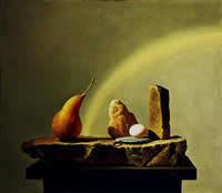 The Pear - oil on panel - 2000 - by Marlies Ihmels